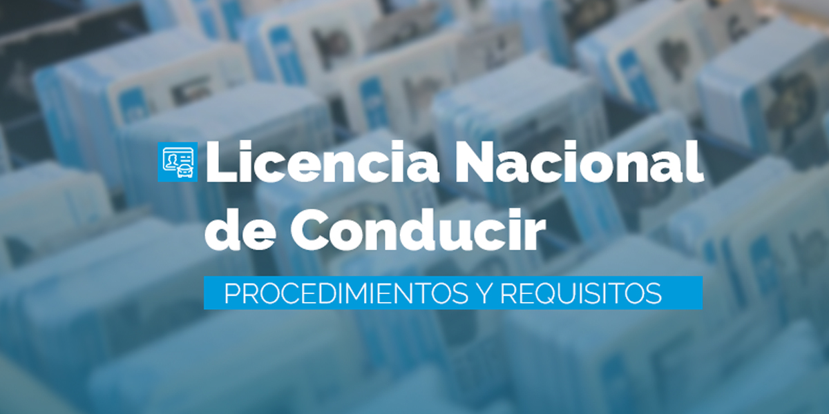Licencia Nacional de Conducir