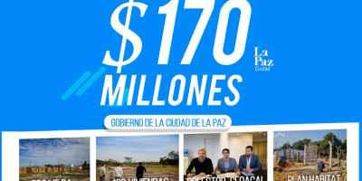 170 millones de pesos en obras